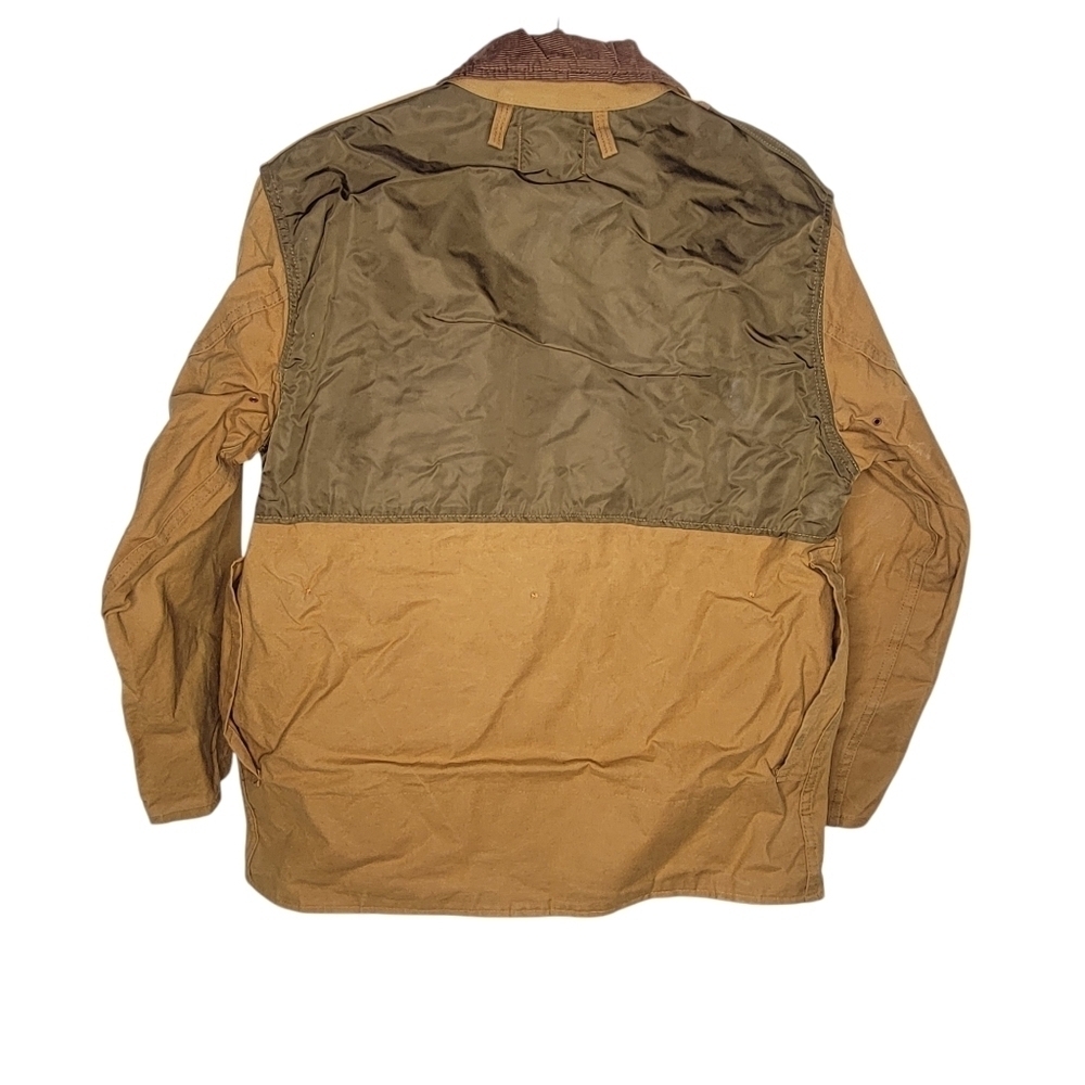 Vintage 60s Mens Size Small Distressed Canvas Hunting Birding Jacket Brown USA - Picture 3 of 9
